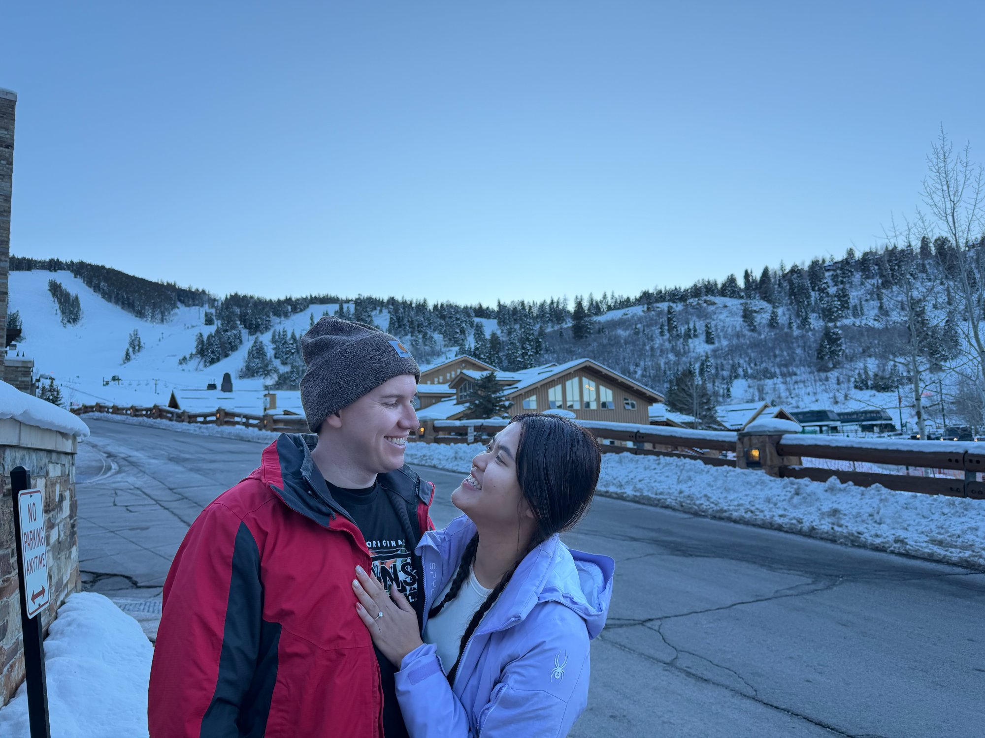 Engagement ski village